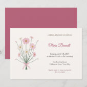 Invitation de brunch de mariage Paper Daisy (Devant / Derrière)