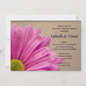 Invitation de brunch de mariage sur fond brun clai (Devant)