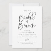 Invitation de brunch de mariage, typographie fanta (Devant)