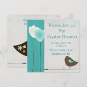 Invitation de brunch de Pâques (Devant / Derrière)