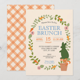 Invitation de Brunch de Pâques