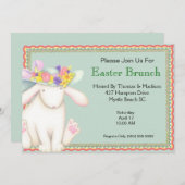 Invitation de Brunch de Pâques (Devant / Derrière)