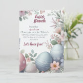 Invitation de Brunch de Pâques | Célébrer avec sty (Debout devant)