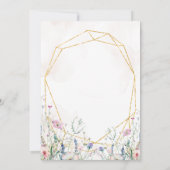 Invitation de Brunch de Pâques Fleur sauvage du pr (Dos)