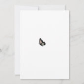 Invitation de brunch de Pâques Fleurs papillons Cr (Dos)