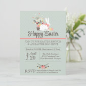 Invitation de Brunch de Pâques, Invitation de chas (Debout devant)