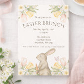 Invitation de brunch de Pâques modifiable en téléc