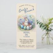 Invitation de Brunch de Pâques vintage (Debout devant)