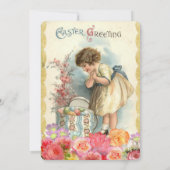 Invitation de brunch de vacances de Pâques avec Gr (Dos)