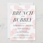 Invitation de Brunch élégant et de douche nuptiale (Devant)