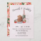 Invitation de Brunch et de Bubbly (Devant / Derrière)