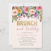 Invitation de Brunch et de Bubbly (Devant)
