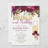 Invitation de Brunch et de Bubbly (Devant)