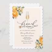 Invitation de Brunch et de Bubbly (Devant / Derrière)