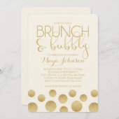 Invitation de Brunch et de Bubbly (Devant / Derrière)