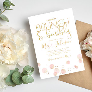 Invitation de Brunch et de Bubbly