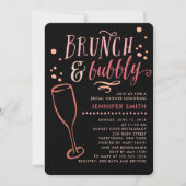 Invitation de Brunch et de Bubbly (Devant)