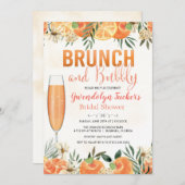 Invitation de Brunch et de Bubbly (Devant / Derrière)