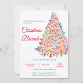 Invitation de brunch familial autour d'un arbre de (Devant)