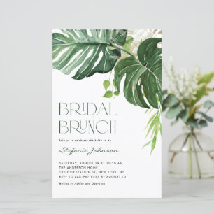 Invitation de Brunch Feuille d'été pour la nuptial