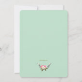 Invitation de Brunch Mariage de la Poste de couron (Dos)