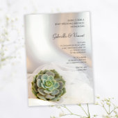 Invitation de Brunch Mariage de la Poste Succulent