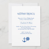 Invitation de Brunch Mariage nautique (Devant)