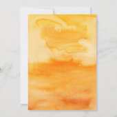 Invitation de Brunch Mariage Orange Citrus (Dos)