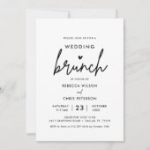 Invitation de Brunch minimaliste Post Mariage (Devant)