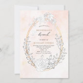Invitation de Brunch moderne Blush Floral Bridesma (Devant)