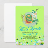 Invitation de brunch modifiable, Invitation de bru (Devant / Derrière)