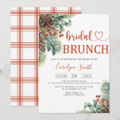 Invitation de Brunch nuptial de Noël (Devant / Derrière)