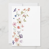 Invitation de Brunch nuptial floral (Dos)