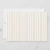 Invitation de Brunch nuptial floral de crème print (Dos)