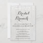 Invitation de Brunch nuptial - Mariage rustique (Devant)