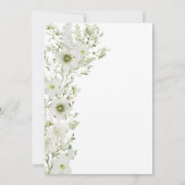 Invitation de Brunch nuptial vert (Dos)