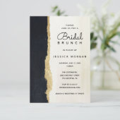 Invitation de Brunch nuptiale d'aquarelle moderne (Debout devant)