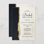 Invitation de Brunch nuptiale d'aquarelle moderne (Devant / Derrière)