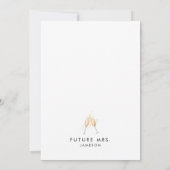 Invitation de Brunch nuptiale de script moderne (Dos)