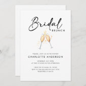 Invitation de Brunch nuptiale de script moderne (Devant / Derrière)