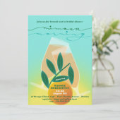 Invitation de Brunch nuptiale Mimosa (Debout devant)