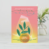 Invitation de Brunch nuptiale Mimosa (Debout devant)