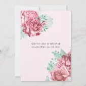 Invitation de brunch nuptiale Pancake Pink et Mint (Dos)