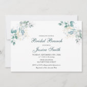 Invitation de brunch nuptiale Watercolor (Devant)