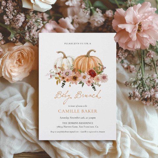 Invitation de brunch pour bébé à l'occasion de la