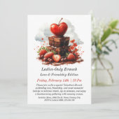 Invitation de brunch pour femmes uniquement et per (Debout devant)