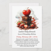 Invitation de brunch pour femmes uniquement et per (Devant / Derrière)