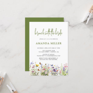 Invitation de brunch pour la baby shower de mariag