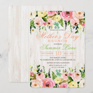 Invitation de brunch pour la fête des mères