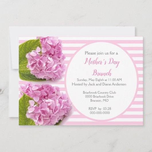 Invitation de brunch pour la fête des mères Bigorn (Devant)